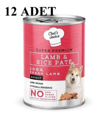 Chef's Choice Kuzu Etli Parça Etli Yetişkin Köpek Maması 400 gr 12'li