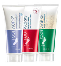 Avon Foot Works Arındırıcı-Nemlendirici-Onarıcı Ayak Kremi 3x75 ml