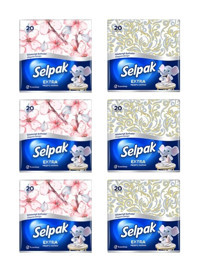 Selpak Deluxe Desenli Kağıt Peçete 120'li