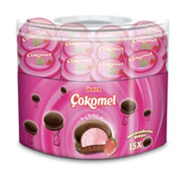 Ülker Çokomel Çilekli-Marshmallowlu Bisküvi 4x180 gr