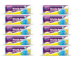 Parex Güçlü Kokulu Büyük Boy 65x80 cm Çöp Poşeti 10x7 Adet Mavi