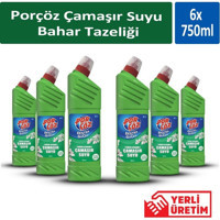 Porçöz Bahar Tazeliği Kokulu Konsantre Jel Çamaşır Suyu 6x750 ml