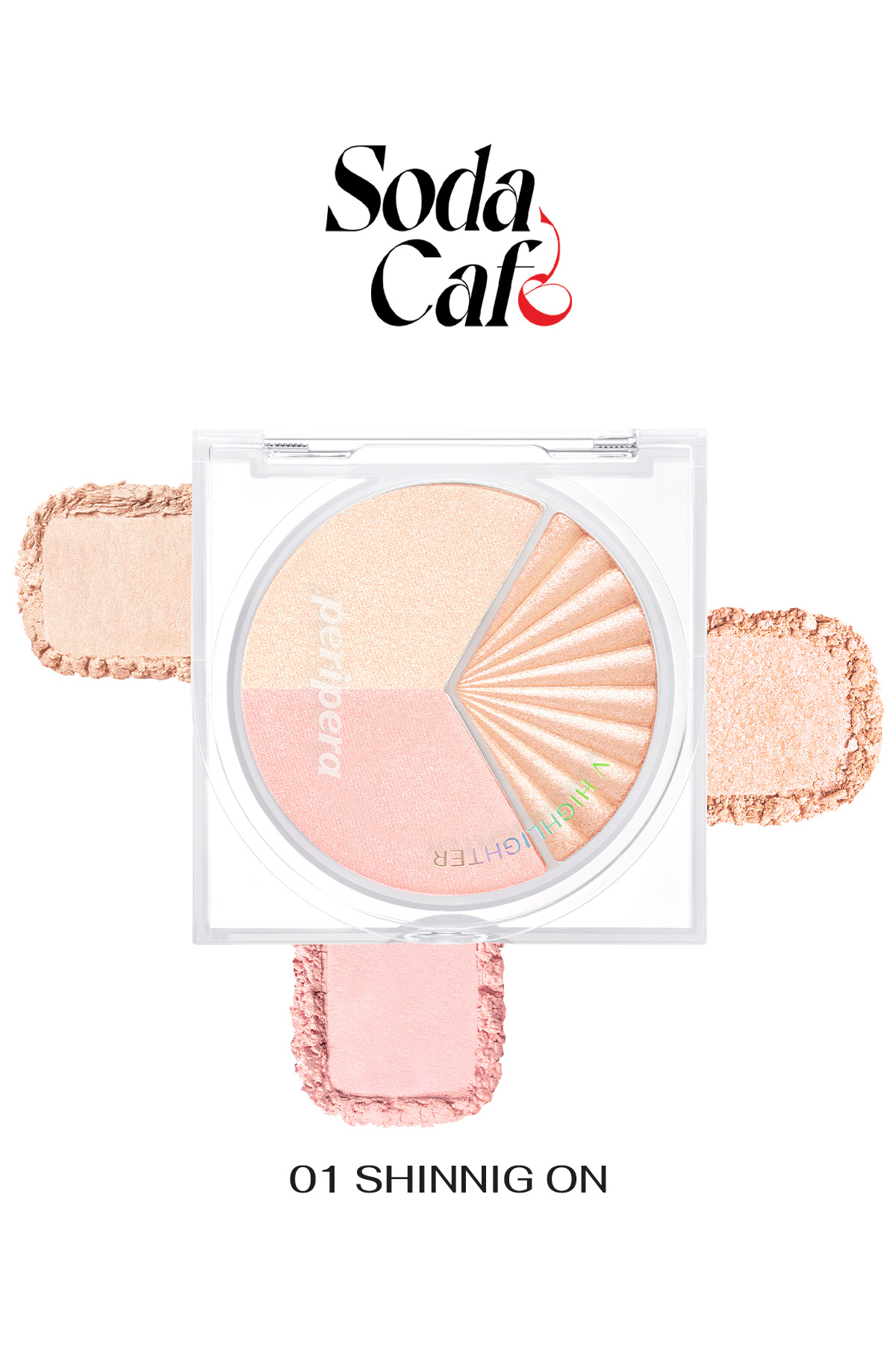 Peripera 001 Shining On Toz Highlighter Paleti