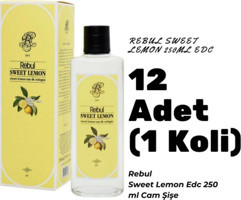 Rebul Limon Cam Şişe Kolonya 12x250 ml