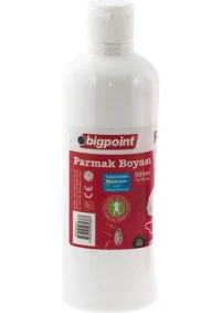 Bigpoint BP749-50 Yıkanabilir 500 ml 3'lü Beyaz Parmak Boyası
