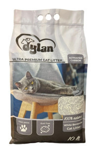 Dylan Ultra Premium Topaklanan Kalın Taneli Aktif Karbonlu Kedi Kumu 10 lt