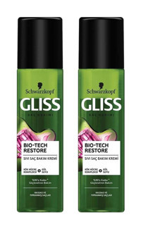 Gliss Biotech Restore Kök Hücre Kompleksi - Gül Suyu Onarıcı - Besleyici Boyalı Tüm Saçlar İçin Durulanmayan Kadın Saç Kremi 2 x 200 ml