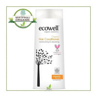 Ecowell Organik Shea Yağlı Silikonsuz Sülfatsız Nemlendirici Tüm Saçlar İçin Unisex Saç Kremi 300 ml