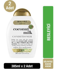 Ogx Coconut Milk Hindistan Cevizi Sütü Sülfatsız Besleyici Tüm Saçlar İçin Unisex Saç Kremi 2 x 385 ml