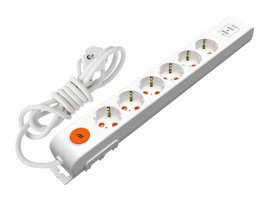 Mutlusan Ri-Tech 6'lı Soket 5 metre 3'lü USB Kablolu Çiftli Akım Korumalı Priz