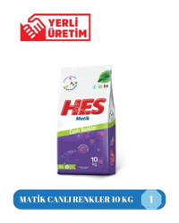 Hes Matik Canlı Renkliler İçin 78 Yıkama Toz Deterjan 10 kg