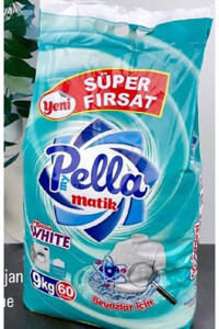 Pella Matik Beyazlar İçin 60 Yıkama Toz Deterjan 9 kg