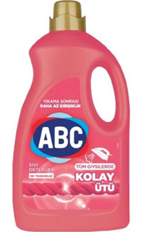 Abc Kolay Ütü Renkli ve Beyazlar İçin Konsantre 50 Yıkama Sıvı Deterjan 2.7 lt