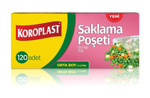 Koroplast Orta Boy Buzdolabı Poşeti 120'li