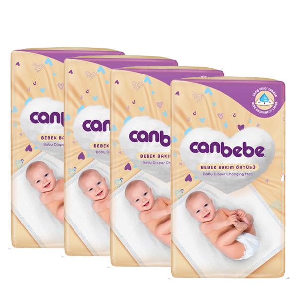 Canbebe Alezli Tek Kullanımlık Su Geçirmez 60x60 cm 4x8'li Alt Açma Örtüsü