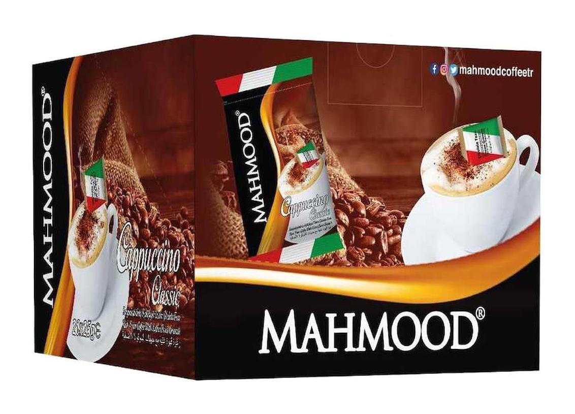 Mahmood Coffee Çikolata Parçacıklı 25 gr 20 Adet Cappuccino Hazır Kahve