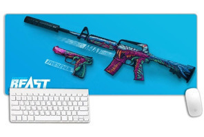 Uat Products Hyper Beast Serisi 70x30 cm Gaming Mousepad Mavi