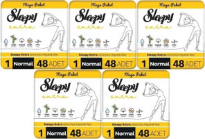 Sleepy Extra Organik Normal 48'li Hijyenik Ped 5 Adet