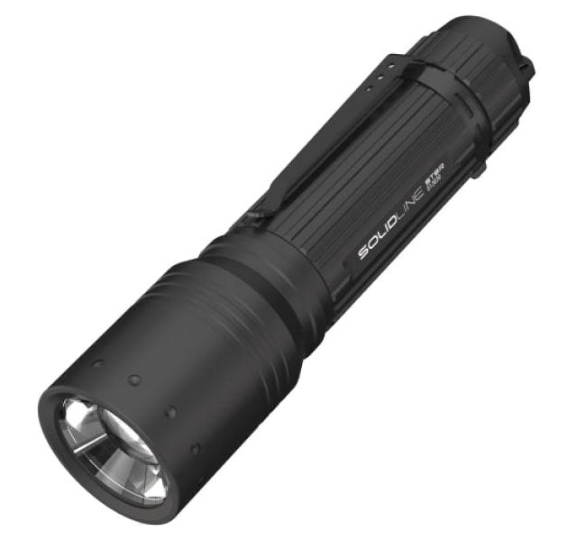 Solidline ST8R Basmalı 600 Lümen Uzun Menzil LED Şarjlı El Feneri