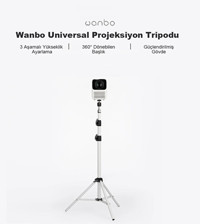Wanbo Universal 3 Kademeli Projeksiyon Ball Head Tripod 170 cm