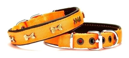 Doggie Comfort 2x35-40 cm Ayarlanabilir Boyun Köpek Tasması Turuncu