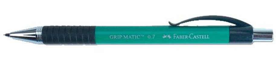 Faber-Castell Grip Matic Silgili Plastik Metalik Yeşil 0.7 mm Uçlu Versatil Kalem