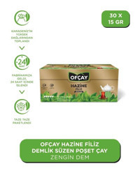 Ofçay Hazine Zengin Dem Siyah Süzen Demlik Poşet Çay 30 x 15 G