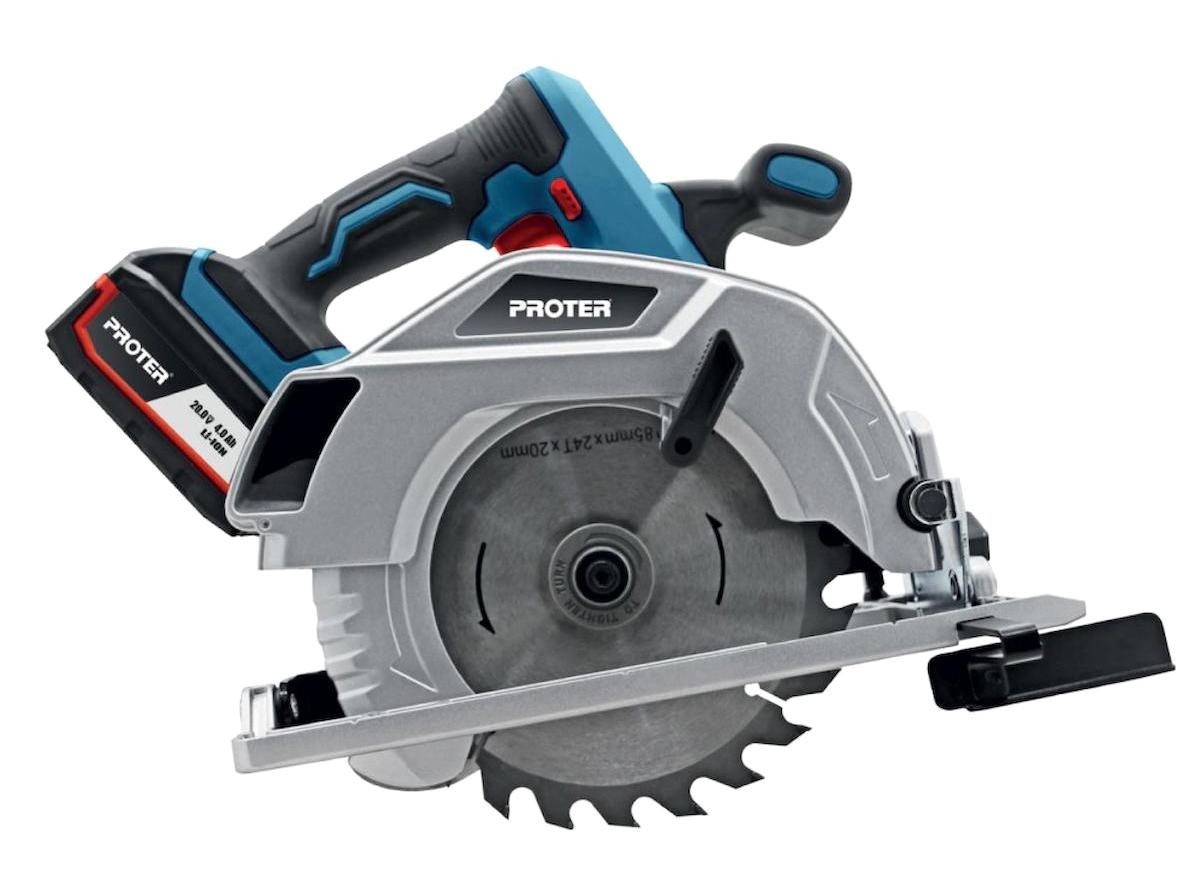 Proter PST 585 BC 20 W 5100 devir/dk 185 mm Açılı Kesim Kablosuz Akülü Şarjlı Daire Testere