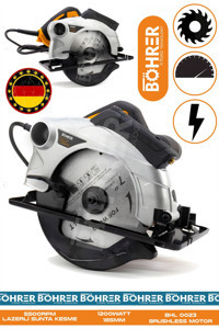 Böhrer BHL 0023 3200 W 5500 devir/dk 185 mm Açılı Kesim Kablolu Aküsüz Elektrikli Daire Testere