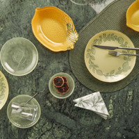 Aryıldız Limon 30 Parça 6 Kişilik Çok Renkli Desenli Porselen Kahvaltı Takımı