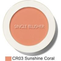 The Saem Single Sunshine Coral Işıltılı Toz Allık