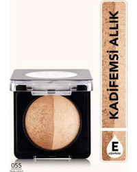 Flormar Dual Gold 055 Doğal-Işıltılı Toz Allık