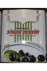Ertürk Zeytinleri Gold Az Tuzlu Sele Gemlik Siyah Zeytin Teneke 10 kg