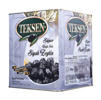 Teksen Tuzlu Sele Yağlı Siyah Zeytin Teneke 10 kg
