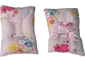 Baskaya Kedili Desen Elyaf Yıkanabilir Pembe Emzirme Yastığı