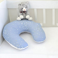 Ebabynest Samanyolu Serisi Elyaf Sırt Destekli Yıkanabilir Mavi Emzirme Yastığı