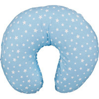 Bibaby 55950 Elyaf Sırt Destekli Yıkanabilir Mavi Emzirme Yastığı