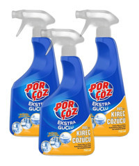Porçöz Ekstra Güçlü Sprey Banyo Temizleyici 3 x 750 ml