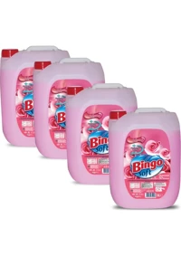 Bingo Soft Gülpembe 50 Yıkama Yumuşatıcı 4x5 lt