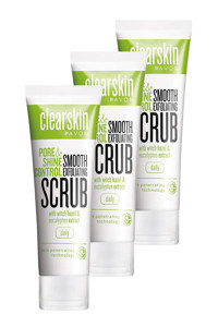 Avon Clearskin Pore & Shine Control Sıkılaştırıcı Krem Tüp Yüz Peelingi 3x75 ml