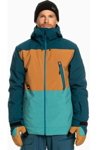 Quiksilver Sycamore Softshell Gore Tex Su Geçirmez Fermuarlı Polyester Erkek Outdoor Mont Mavi