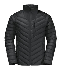 Jack Wolfskin Passamani Down Softshell Gore Tex Su Geçirmez Fermuarlı Poliamid Erkek Outdoor Mont Siyah