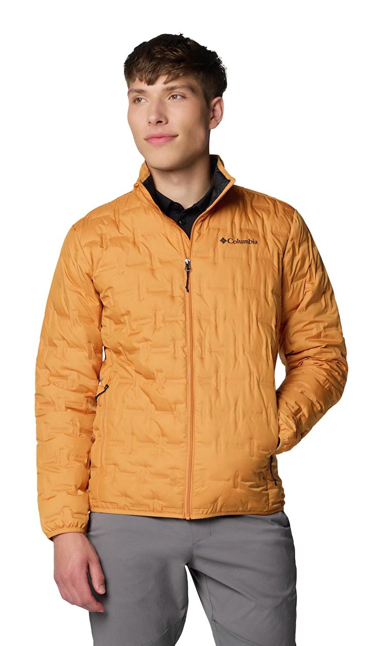 Columbia Delta Ridge II Down Softshell Gore Tex Su Geçirmez Fermuarlı Polyester Erkek WO8412 Outdoor Mont Turuncu