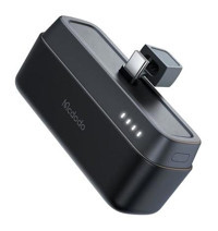 Mcdodo MC-6302 5000 mAh Işıklı Dijital Göstergeli USB Type C Çoklu Bağlantı Kablosuz Powerbank Siyah