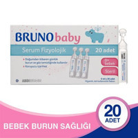 Abdi İbrahim Bruno Baby İzotonik Deniz Suyu 2x20'li Flakon Serum Fizyolojik 5 Ml