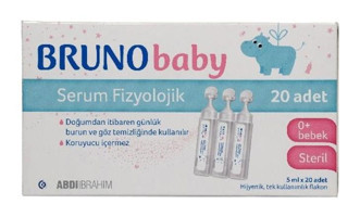 Abdi İbrahim Bruno Baby İzotonik Deniz Suyu 3'lü Flakon Serum Fizyolojik 5 Ml