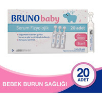 Abdi İbrahim Bruno Baby İzotonik Deniz Suyu 20'li Flakon Serum Fizyolojik 5 Ml