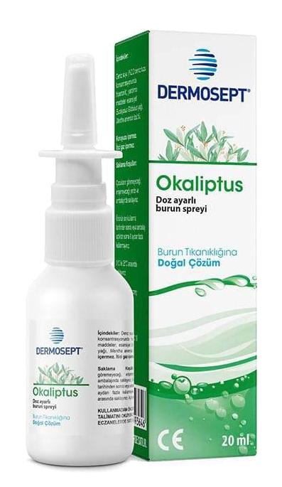 Dermosept Okaliptus Tekli Burun Spreyi 20 Ml