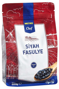 Metro Chef Bio Organik Vegan Siyah Fasulye 500 gr