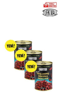 Harras Organik Vegan Meksika Fasulye 3x400 gr